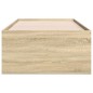 vidaXL Tagesbett mit Schubladen Sonoma-Eiche 75x190 cm Holzwerkstoff vidaXL Tagesbett mit Schubladen Sonoma-Eiche 75x190 cm Holzwerkstoff