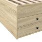 vidaXL Tagesbett mit Schubladen Sonoma-Eiche 75x190 cm Holzwerkstoff vidaXL Tagesbett mit Schubladen Sonoma-Eiche 75x190 cm Holzwerkstoff