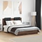 vidaXL Bettgestell mit Kopfteil Braun Eichen-Optik 120x190 cm vidaXL Bettgestell mit Kopfteil Braun Eichen-Optik 120x190 cm