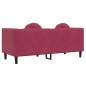 vidaXL Sofa mit Kissen 2-Sitzer Weinrot Samt vidaXL Sofa mit Kissen 2-Sitzer Weinrot Samt