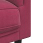 vidaXL Sofa mit Kissen 2-Sitzer Weinrot Samt vidaXL Sofa mit Kissen 2-Sitzer Weinrot Samt