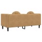vidaXL Sofa mit Kissen 2-Sitzer Braun Samt vidaXL Sofa mit Kissen 2-Sitzer Braun Samt