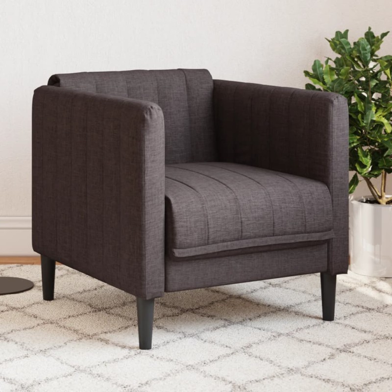 vidaXL Sessel Dunkelbraun Stoff vidaXL Sessel Dunkelbraun Stoff