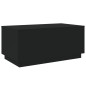 vidaXL Couchtisch mit LED-Leuchten Schwarz 90x50x40 cm vidaXL Couchtisch mit LED-Leuchten Schwarz 90x50x40 cm