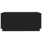 vidaXL Couchtisch mit LED-Leuchten Schwarz 90x50x40 cm vidaXL Couchtisch mit LED-Leuchten Schwarz 90x50x40 cm