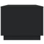 vidaXL Couchtisch mit LED-Leuchten Schwarz 90x50x40 cm vidaXL Couchtisch mit LED-Leuchten Schwarz 90x50x40 cm