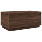 vidaXL Couchtisch mit LED-Leuchten Braun Eichen-Optik 90x50x40 cm vidaXL Couchtisch mit LED-Leuchten Braun Eichen-Optik 90x50x40 cm