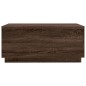 vidaXL Couchtisch mit LED-Leuchten Braun Eichen-Optik 90x50x40 cm vidaXL Couchtisch mit LED-Leuchten Braun Eichen-Optik 90x50x40 cm