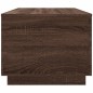 vidaXL Couchtisch mit LED-Leuchten Braun Eichen-Optik 90x50x40 cm vidaXL Couchtisch mit LED-Leuchten Braun Eichen-Optik 90x50x40 cm