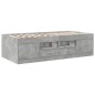 vidaXL Tagesbett mit Schubladen Betongrau 90x200 cm Holzwerkstoff vidaXL Tagesbett mit Schubladen Betongrau 90x200 cm Holzwerkstoff