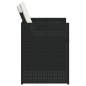 vidaXL Gartenstühle mit Kissen 4 Stk. Schwarz Poly Rattan vidaXL Gartenstühle mit Kissen 4 Stk. Schwarz Poly Rattan