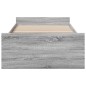 vidaXL Bettgestell mit Schubladen Grau Sonoma 90x200 cm Holzwerkstoff vidaXL Bettgestell mit Schubladen Grau Sonoma 90x200 cm Holzwerkstoff