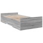vidaXL Bettgestell mit Schubladen Grau Sonoma 90x200 cm Holzwerkstoff vidaXL Bettgestell mit Schubladen Grau Sonoma 90x200 cm Holzwerkstoff
