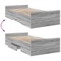 vidaXL Bettgestell mit Schubladen Grau Sonoma 90x200 cm Holzwerkstoff vidaXL Bettgestell mit Schubladen Grau Sonoma 90x200 cm Holzwerkstoff