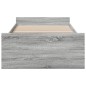 vidaXL Bettgestell mit Schubladen Grau Sonoma 75x190 cm Holzwerkstoff vidaXL Bettgestell mit Schubladen Grau Sonoma 75x190 cm Holzwerkstoff