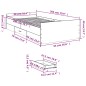vidaXL Bettgestell mit Schubladen Weiß 90x200 cm Holzwerkstoff vidaXL Bettgestell mit Schubladen Weiß 90x200 cm Holzwerkstoff