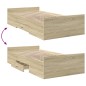 vidaXL Bettgestell mit Schubladen Sonoma-Eiche 90x200cm Holzwerkstoff vidaXL Bettgestell mit Schubladen Sonoma-Eiche 90x200cm Holzwerkstoff
