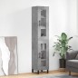 vidaXL Highboard Betongrau 34,5x34x180 cm Holzwerkstoff vidaXL Highboard Betongrau 34,5x34x180 cm Holzwerkstoff
