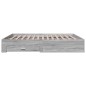 vidaXL Bettgestell mit Schubladen Grau Sonoma 200x200cm Holzwerkstoff vidaXL Bettgestell mit Schubladen Grau Sonoma 200x200cm Holzwerkstoff
