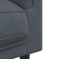 vidaXL Sofa mit Kissen 3-Sitzer Dunkelgrau Samt vidaXL Sofa mit Kissen 3-Sitzer Dunkelgrau Samt