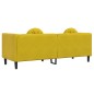 vidaXL Sofa mit Kissen 3-Sitzer Gelb Samt vidaXL Sofa mit Kissen 3-Sitzer Gelb Samt