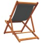 vidaXL Strandstühle 2 Stk. Klappbar Grau Stoff vidaXL Strandstühle 2 Stk. Klappbar Grau Stoff