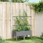 vidaXL Pflanzkübel mit Rankgitter Hellgrau 80x40x142,5 cm PP vidaXL Pflanzkübel mit Rankgitter Hellgrau 80x40x142,5 cm PP