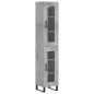 vidaXL Highboard Betongrau 34,5x34x180 cm Holzwerkstoff vidaXL Highboard Betongrau 34,5x34x180 cm Holzwerkstoff