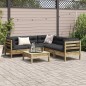 vidaXL 6-tlg. Garten-Sofagarnitur mit Kissen Kiefernholz Imprägniert vidaXL 6-tlg. Garten-Sofagarnitur mit Kissen Kiefernholz Imprägniert