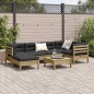 vidaXL 7-tlg. Garten-Sofagarnitur mit Kissen Kiefernholz Imprägniert vidaXL 7-tlg. Garten-Sofagarnitur mit Kissen Kiefernholz Imprägniert