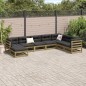 vidaXL 8-tlg. Garten-Sofagarnitur Kiefernholz Imprägniert vidaXL 8-tlg. Garten-Sofagarnitur Kiefernholz Imprägniert