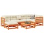 vidaXL 7-tlg. Garten-Sofagarnitur mit Kissen Wachsbraun Kiefernholz vidaXL 7-tlg. Garten-Sofagarnitur mit Kissen Wachsbraun Kiefernholz