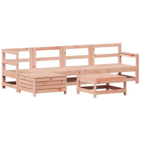 vidaXL 6-tlg. Garten-Sofagarnitur Massivholz Douglasie
