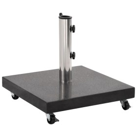 vidaXL Sonnenschirmständer Granit 30 kg Quadrat Schwarz