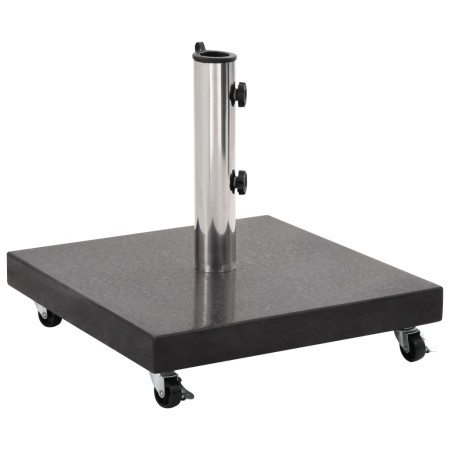 vidaXL Sonnenschirmständer Granit 30 kg Quadrat Schwarz