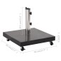 vidaXL Sonnenschirmständer Granit 30 kg Quadrat Schwarz vidaXL Sonnenschirmständer Granit 30 kg Quadrat Schwarz