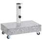 vidaXL Schirmständer Hellgrau 45x25x8,3 cm Granit vidaXL Schirmständer Hellgrau 45x25x8,3 cm Granit