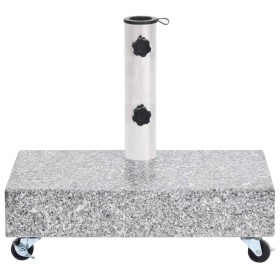vidaXL Schirmständer Hellgrau 45x25x8,3 cm Granit
