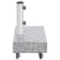 vidaXL Schirmständer Hellgrau 45x25x8,3 cm Granit vidaXL Schirmständer Hellgrau 45x25x8,3 cm Granit
