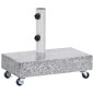 vidaXL Schirmständer Hellgrau 45x25x8,3 cm Granit vidaXL Schirmständer Hellgrau 45x25x8,3 cm Granit