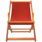 vidaXL Strandstühle 2 Stk. Klappbar Rot Stoff vidaXL Strandstühle 2 Stk. Klappbar Rot Stoff