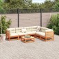 vidaXL 7-tlg. Garten-Sofagarnitur Wachsbraun Massivholz Kiefer vidaXL 7-tlg. Garten-Sofagarnitur Wachsbraun Massivholz Kiefer