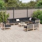 vidaXL 11-tlg. Garten-Sofagarnitur Massivholz Kiefer vidaXL 11-tlg. Garten-Sofagarnitur Massivholz Kiefer