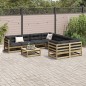 vidaXL 9-tlg. Garten-Sofagarnitur Kiefernholz Imprägniert vidaXL 9-tlg. Garten-Sofagarnitur Kiefernholz Imprägniert