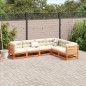 vidaXL 6-tlg. Garten-Sofagarnitur mit Kissen Wachsbraun Kiefernholz vidaXL 6-tlg. Garten-Sofagarnitur mit Kissen Wachsbraun Kiefernholz