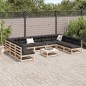 vidaXL 10-tlg. Garten-Sofagarnitur Massivholz Kiefer vidaXL 10-tlg. Garten-Sofagarnitur Massivholz Kiefer