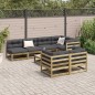 vidaXL 8-tlg. Garten-Sofagarnitur Kiefernholz Imprägniert vidaXL 8-tlg. Garten-Sofagarnitur Kiefernholz Imprägniert