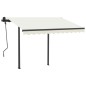 Automatische Markise mit LED & Windsensor 3x2,5 m Creme Automatische Markise mit LED & Windsensor 3x2,5 m Creme