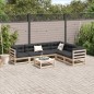 vidaXL 7-tlg. Garten-Sofagarnitur mit Kissen Massivholz Kiefer vidaXL 7-tlg. Garten-Sofagarnitur mit Kissen Massivholz Kiefer