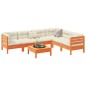 vidaXL 7-tlg. Garten-Sofagarnitur mit Kissen Wachsbraun Kiefernholz vidaXL 7-tlg. Garten-Sofagarnitur mit Kissen Wachsbraun Kiefernholz